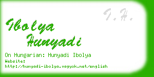 ibolya hunyadi business card